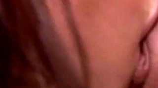 Close up on her pussy getting penetrated