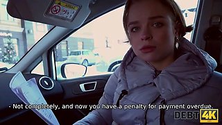 Debt4k. blonde coquette wants to buy fresh shoes so why sells cunny