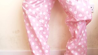 Young Darkhaired Peacherino Princess Sofie Takes off Her White Lingerie to Play with Her Pussy