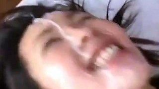 Pregnant Japanese MILF Bukkake Gangbang