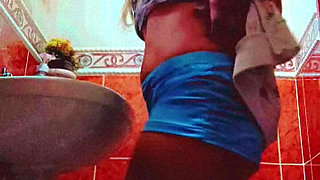 Delicius Play in Batroom Time Need Clit Cum Ride Ur Dick in My Ass and Wet Pussy Honeyy