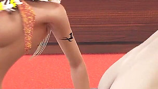 Two Girls Group Porn with Facesitting and Cowgirl Riding Monster Cock with Cumshot and Orgasm at the End