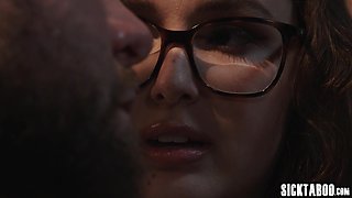 Big knockers teenager crushed by boyfriends penis