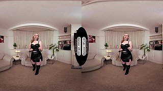 Em Yang Cuck Taunt & Tease With Spanking Paddle & Large Dildo - 8k Vr