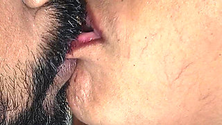 Hot and cute deep Lip kiss