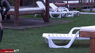 Bts, Hot Thai Girl Get Fucked by Three Horny Guys in a Park