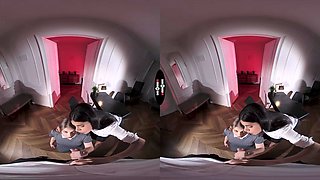Sheila Ortega & Bonnie Dolce VR Porn: First Lesson Free - DarkRoomVR