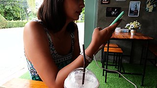 Thai GF morning blowjob and coffee after