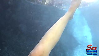 Taylor Whyte lesbian babes underwater fun