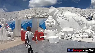 Cherry Lee Footjob: Big Ass Thai Amateur Girlfriend Fucks Hard