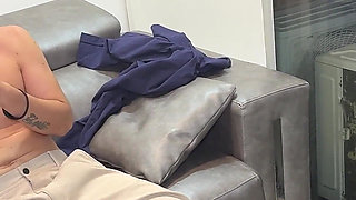 Job Interview Ends in a Threesome with the Boss, My Slutty Colleague Would Do Anything for the Job