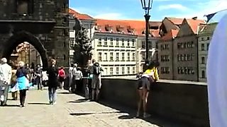 Amateur skater girl outdoor in public fucking for money