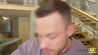 Hunt4k. ex-military cuckold surrenders her labia