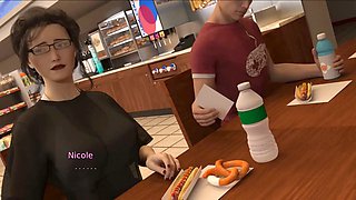 Eager gamer girl Loveskysan69 dives into hentai with big boobs and a focus on booty