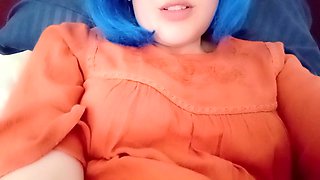 Her tight little pussy gets all sweet when she puts her thumbs inside