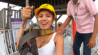 Ziplining and arousing love making at home after