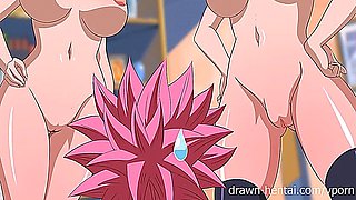 Fairy Tail XXX parody - Erza gives a dream blowjob