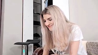 Adorable young blonde losing anal virginity to stepdad