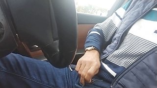 Steamy gay car fun with lots of milking and action