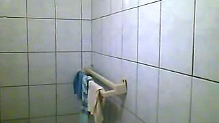 Making my first amateur sex video with my wife in the bathroom