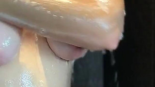 Tits of a Very Slutty Mature Woman Showering