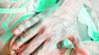 Tattooed Masked Girl Anal Fuck and Pussy Covered in Cum