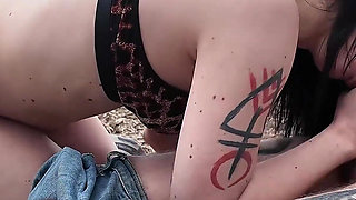 Flexi Girl Public Outdoor Anal Fucked