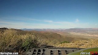 DaringSex Solo Outdoors Masturbation in the Mountains