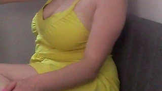 Yellow Dress & Hungry Throat: Karla’s CFNM Blowjob, Tit-cum Worship & Pounded Face