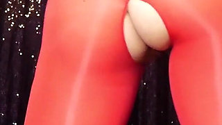 Worship My Shiny Red Pantyhose and Surrender to Me Ita