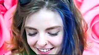 Emo 18-Year-Old With Tattoos Masturbates on Webcam