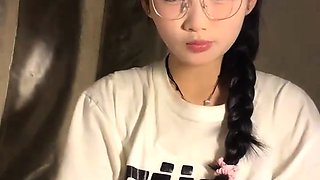 Amateur asian teen licks ass and sucks cock