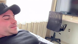 Stunning redhead milf caught her stepson's friend sniffing her panties and let him stuff her wet muff