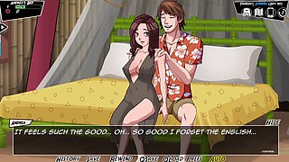 Platinum-blonde animated babe in an exciting harem adventure filled with lust