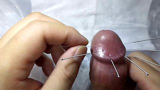 CBT needling penis