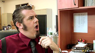 Office Snatch With Johnny Sins, Mellanie Monroe - Brazzers