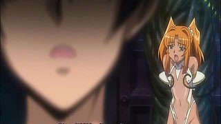 Busty hentai girl gets whipped and drilled by huge penis tentacles