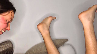 Prostate Massage Fucking His Ass Pouring Milk Into His Ass