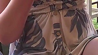 Hot Blonde Flashing Her Pussy While I Watch and Jerk off