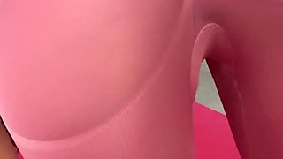 Leggings Tucked Into Big Ass Sitting on Big Dildo - Raissa Conte