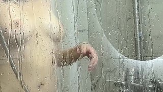 Caught Masturbating with Vibrator in Shower - Wet Orgasm Fun