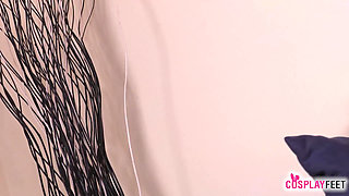 Super-hot Nebraska in an Ultra-sexy French Maid Cosplay Costume