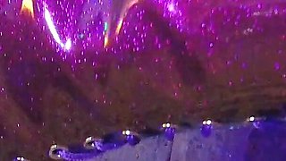 Dominatix Eva Latex Femdom Fetish Purple Rubber Big Ass MILF BDSM Solo Fuck Machine Hot High Heels