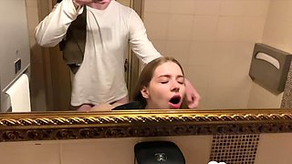 Having sex in the public bathroom is fun