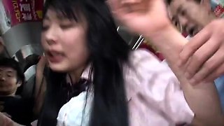 Japanese Schoolgirl Hard Fucked On A Public Bus