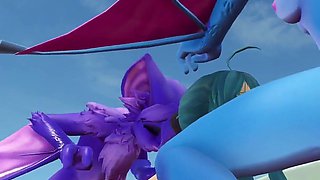 Getting Spit Roasted by Futa Monster Girls (sapphire Safari V.24 Animation)