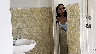 Shy Latina Maid Fucks Her Boss and Makes Him Cum - Leyne Rodriguez