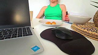 I've Had Breakfast with My Stepdad and He Caught Me Masturbating Under the Table!