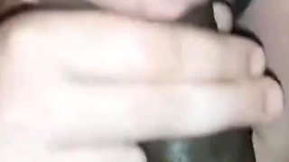 Licking Sucking His Big Black Cock Back of My Car