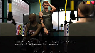 Step sister have a some fun with stranger guys in the bus